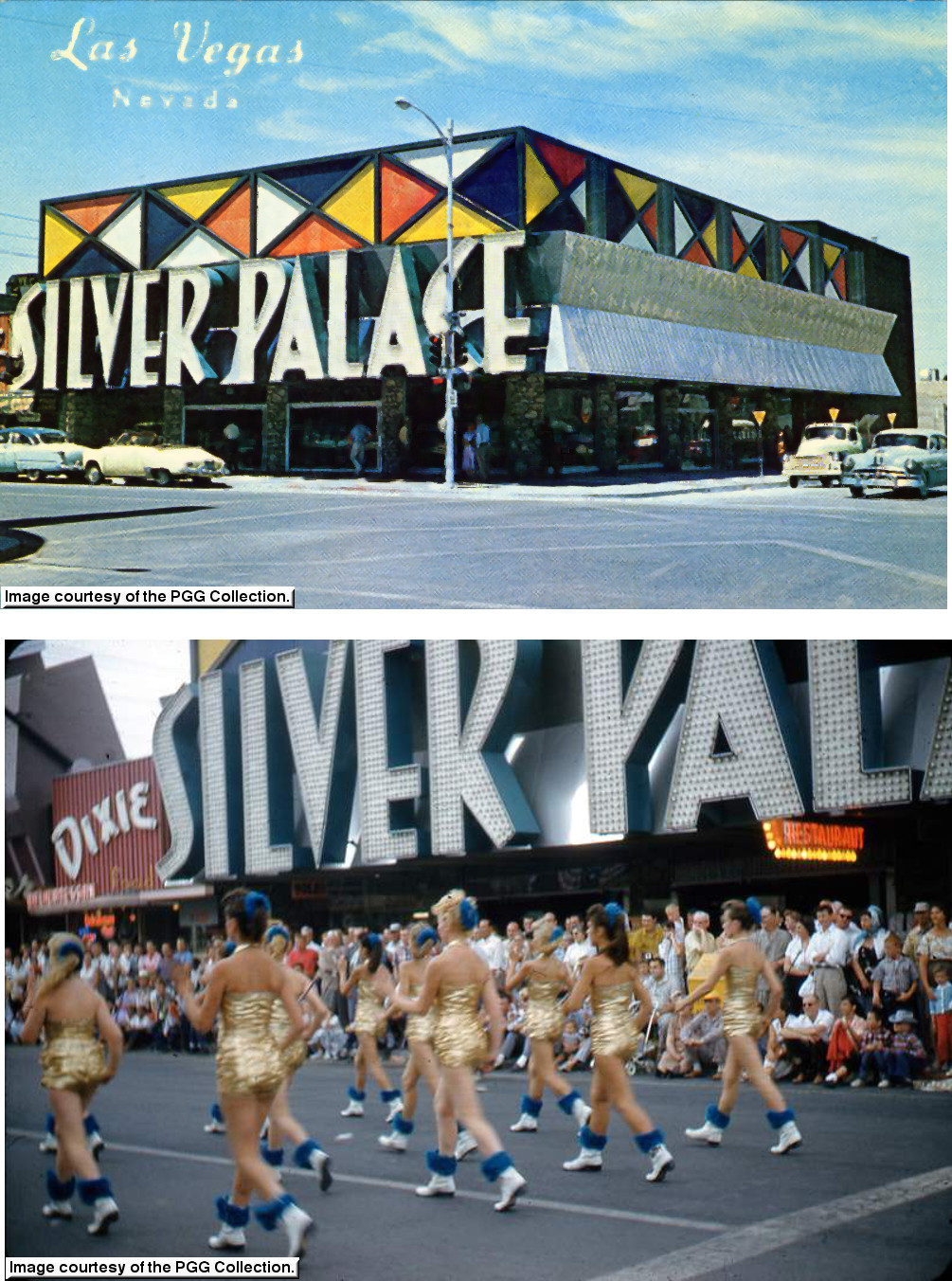 A postcard and an original tourist photo with great views of the Silver Palace from the PGG Collection.